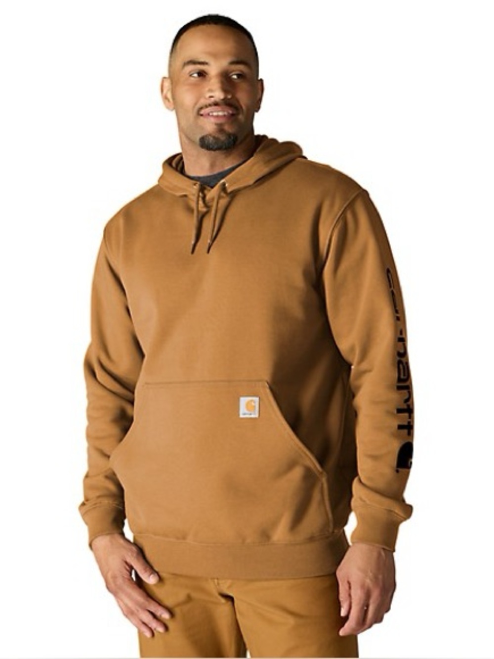 Carhartt Brown Loose Fit Hoodie XL Heavyweight Workwear K288 Gorpcore Outdoorsy